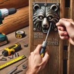 Bear Head Metal Zippies Screw Door