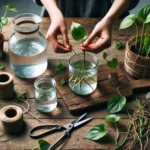 Le Pothos dans l’Eau sans Substrat